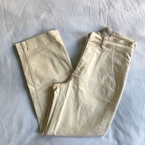 Everlane straight leg crop 00 short - color: stone